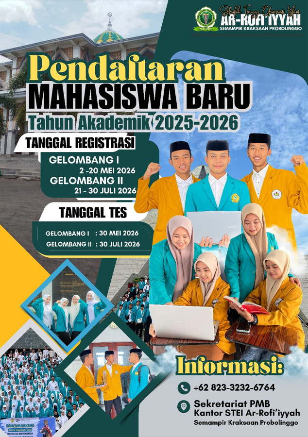 Pendaftaran Mahasiswa Baru STEI Ar-Rofiiyyah